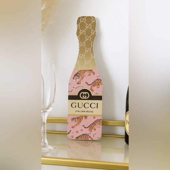 Gucci Accessories - Gucci Italian Champagne Bottle Decor Luxury Home decor Art Statement Piece